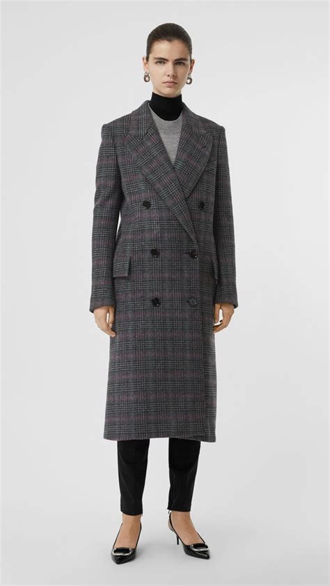 prince of wales burberry coat|Wool Tailored Jacket in Black .